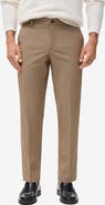 MANGO Bologna Slim Fit Stretch Pants