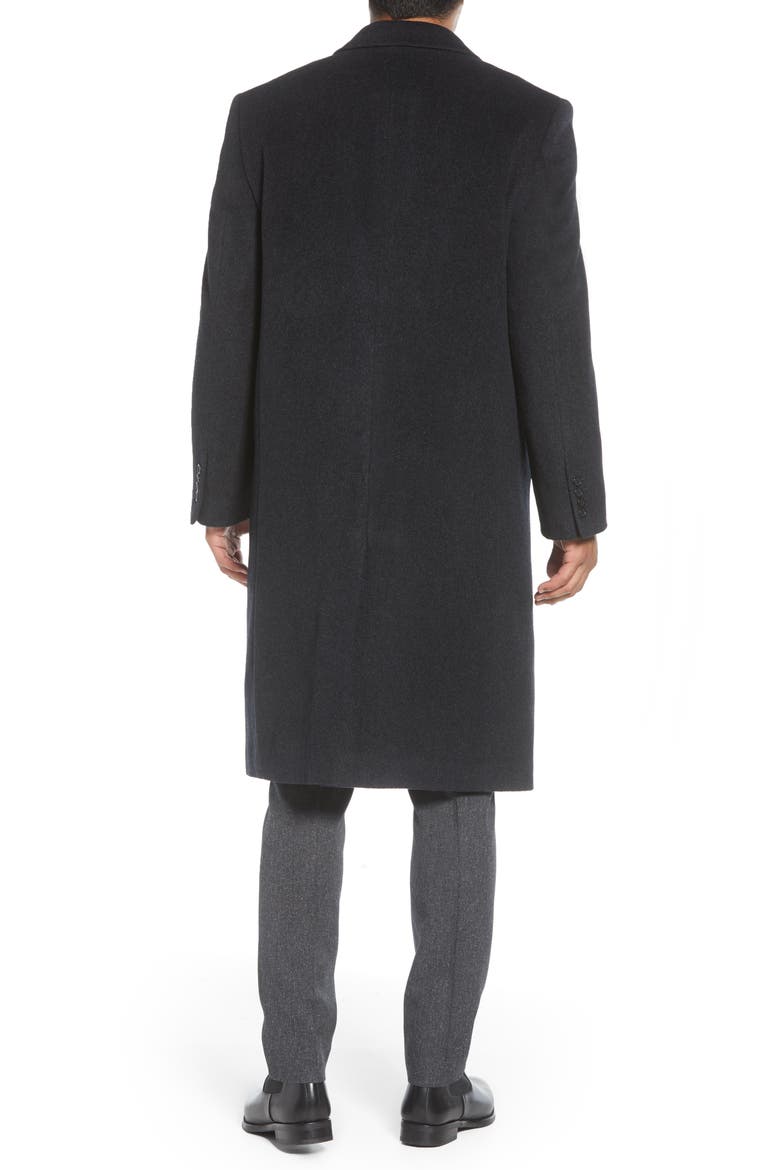 Hart Schaffner Marx Stanley Classic Fit Wool & Cashmere Overcoat