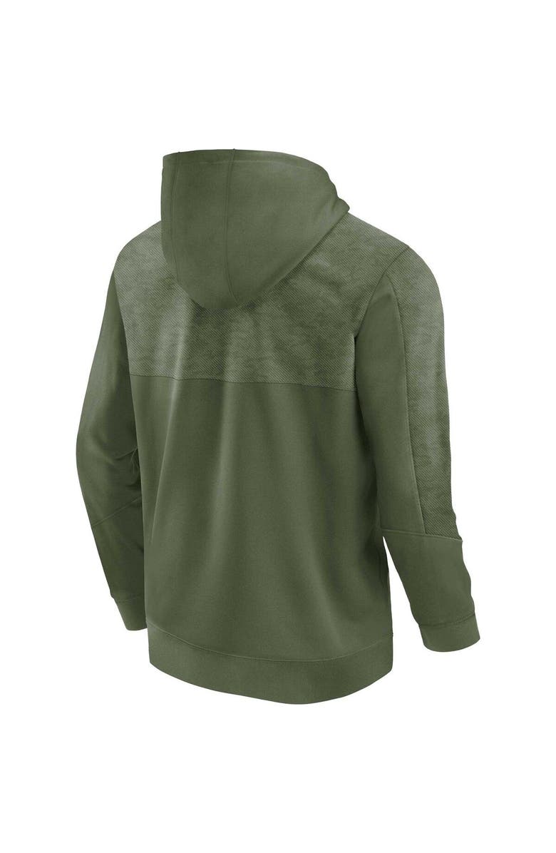 FANATICS Men's Fanatics Branded Olive Texas Longhorns OHT Military Appreciation Stencil Pullover Hoodie, Alternate, color, 