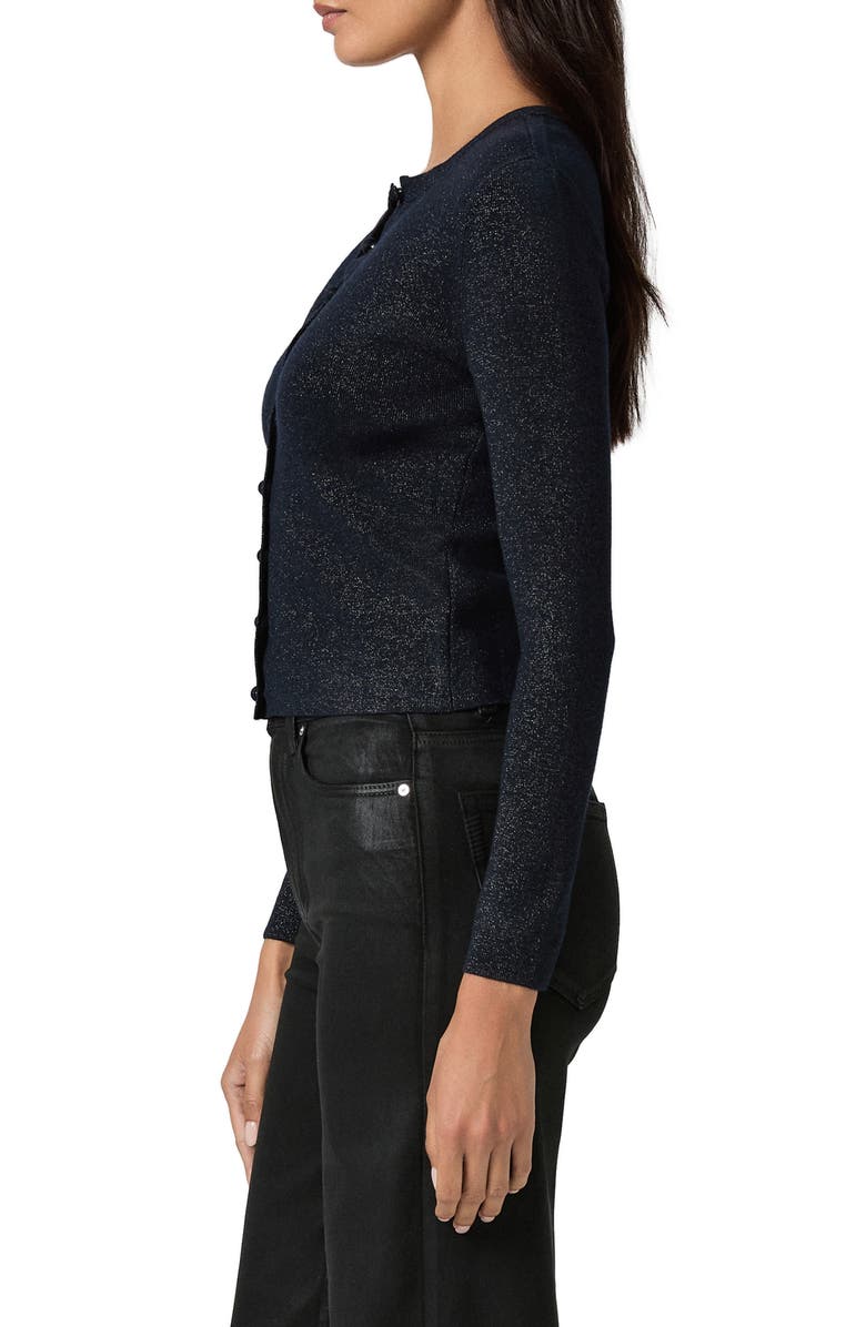 PAIGE Anzu Metallic Cardigan, Alternate, color, Navy Multi Sparkle