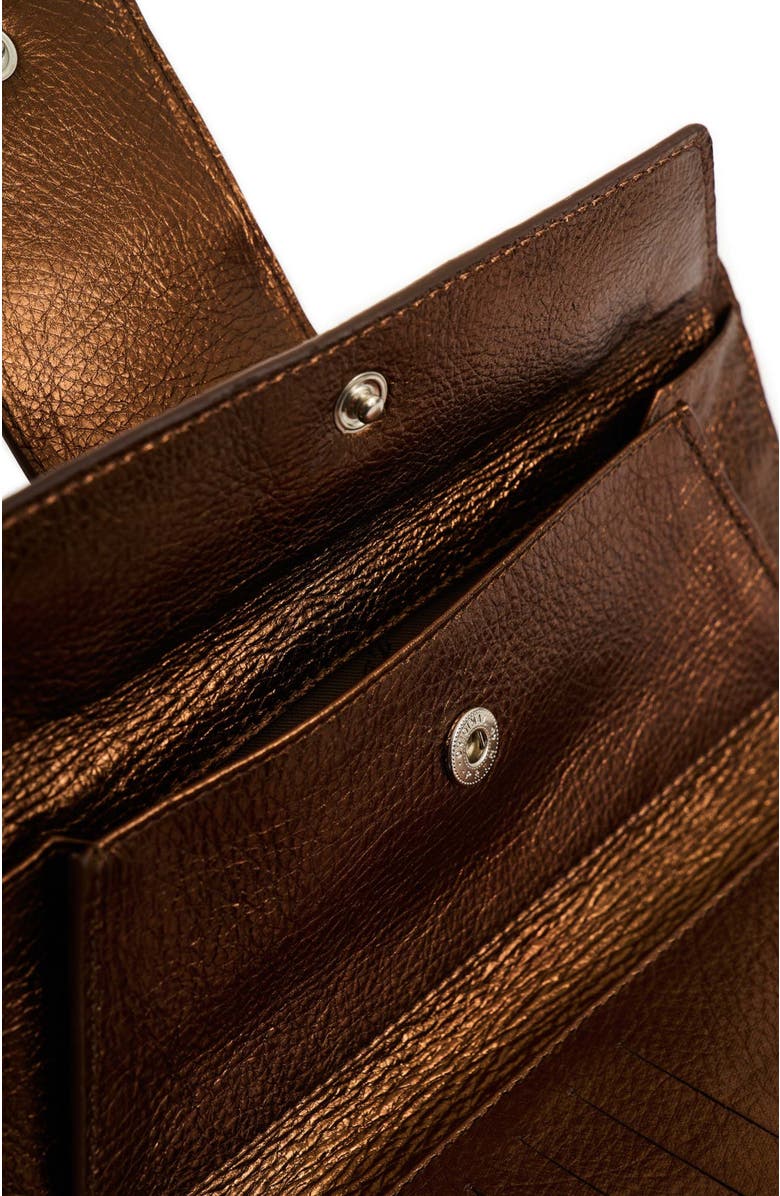 Velez Leather Bifold Large Wallet Designed with 8 internal card, Alternate, color, Bronze