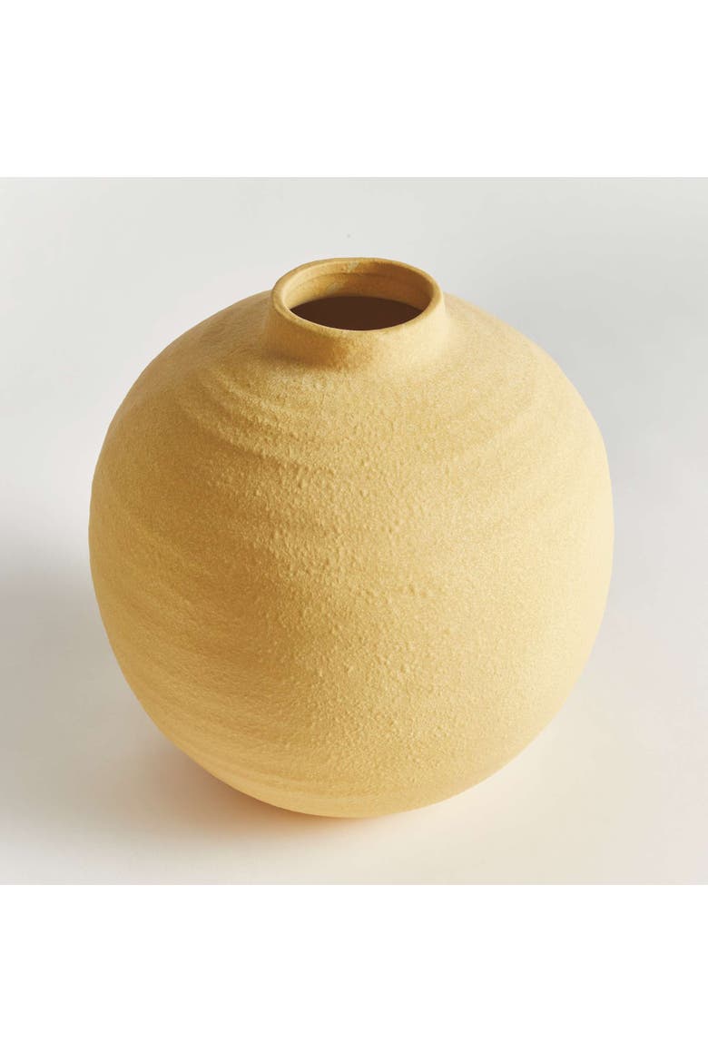Verona Round Vase, Alternate, color, Yellow