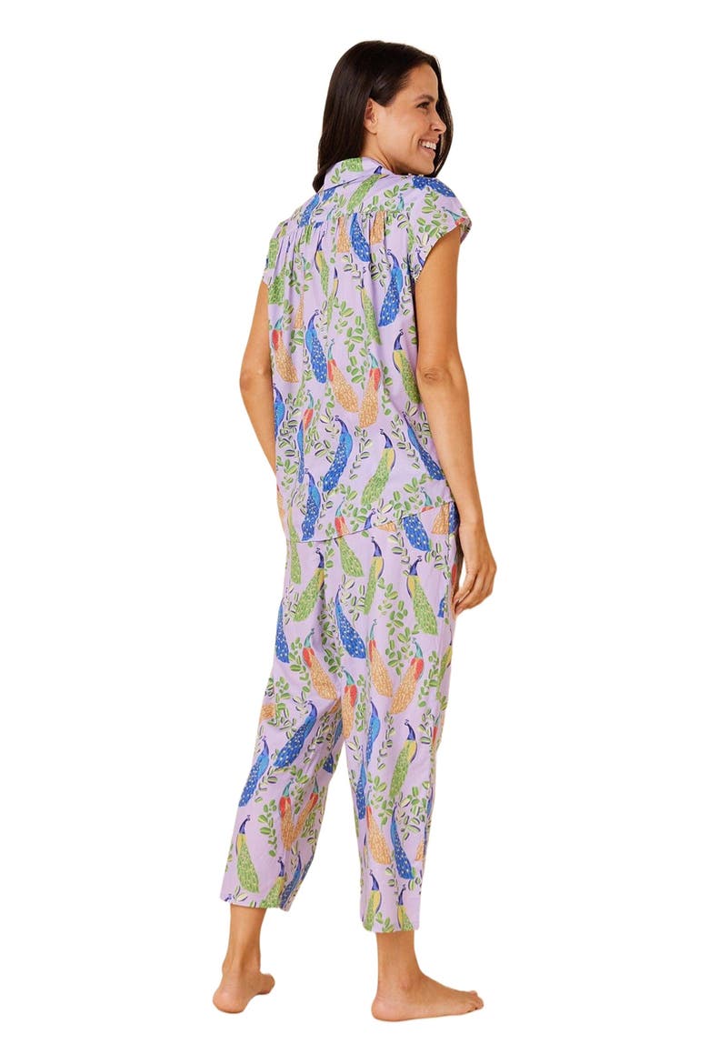 Luxe Pima Capri, Alternate, color, Posh Peacock