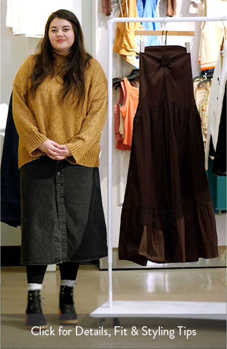 Soleila Rosette Tiered Halter Maxi Dress, sales video thumbnail