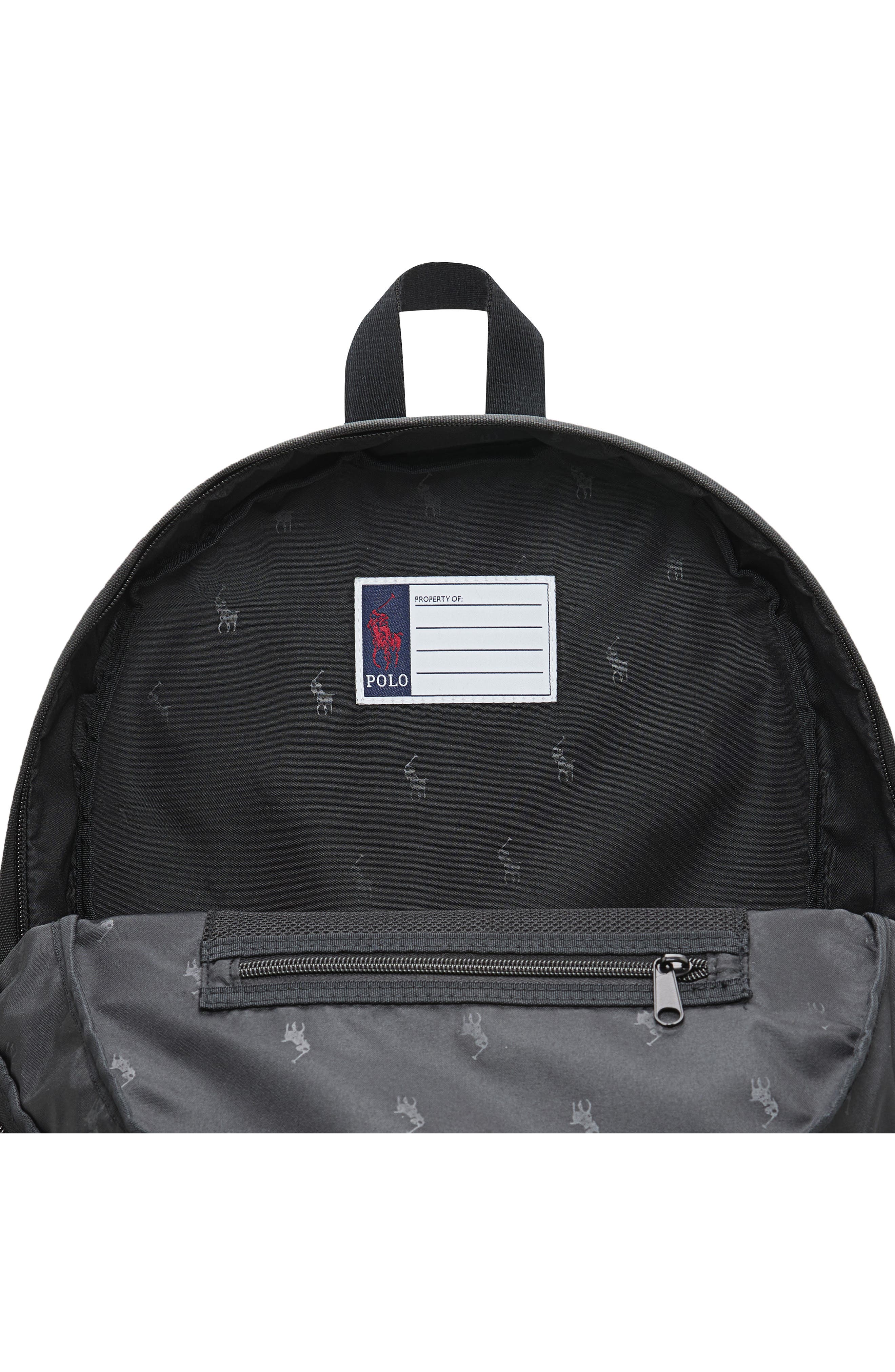 Kid's Pony Backpack, Alternate, color, POLO BLACK