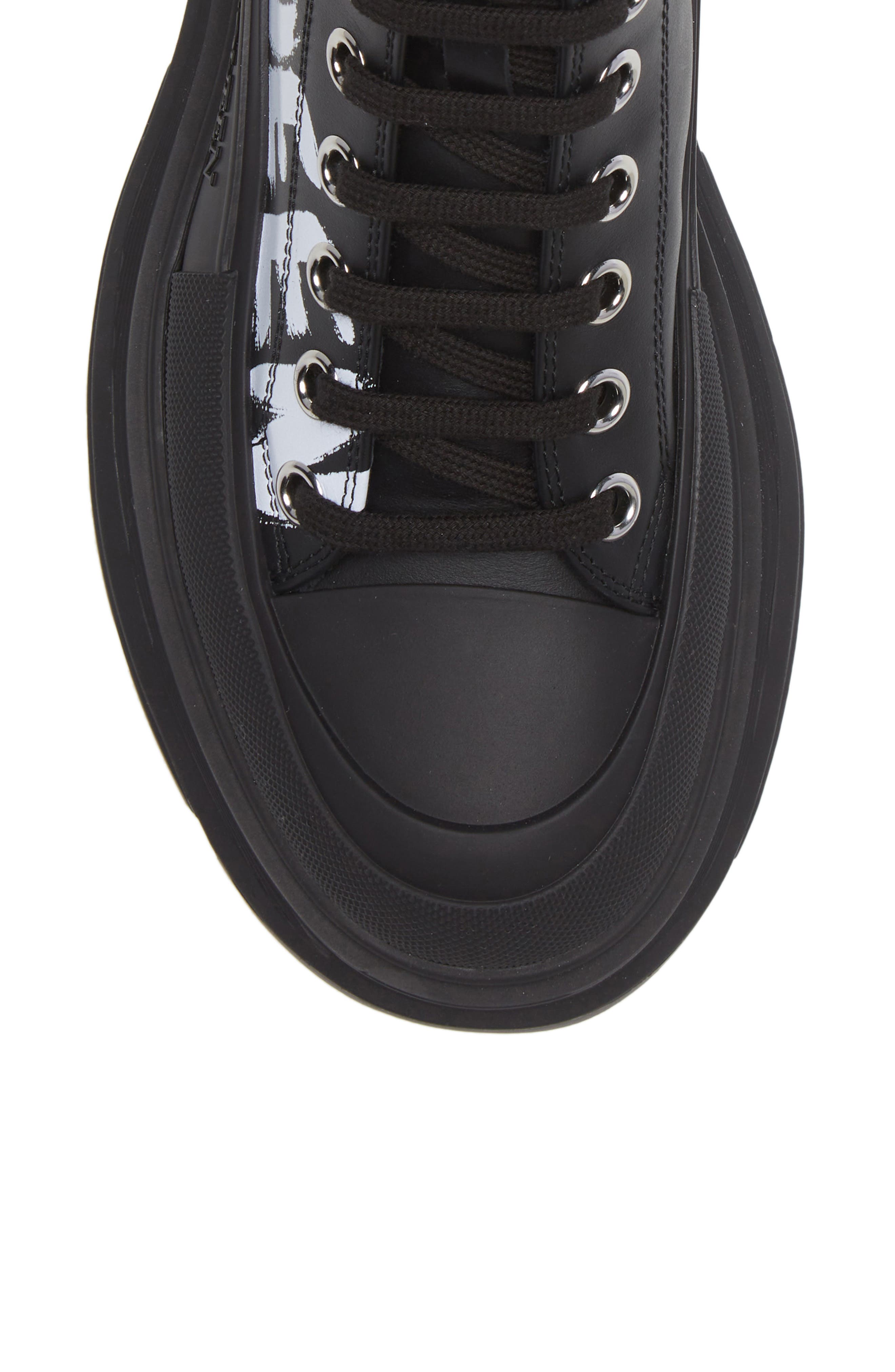 McQueen Tread Slick Graffiti High Top Sneaker, Alternate, color, 