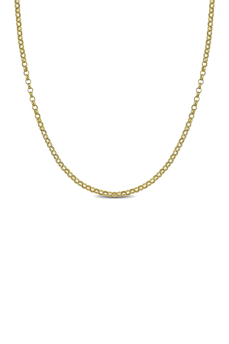 Rolo Link Chain Necklace, 1.50mm, Main, color, GOLD
