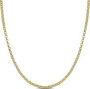 DELMAR Rolo Link Chain Necklace, 1.50mm