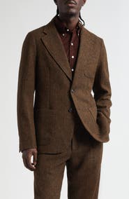 Noah Wool Herringbone Sack Jacket