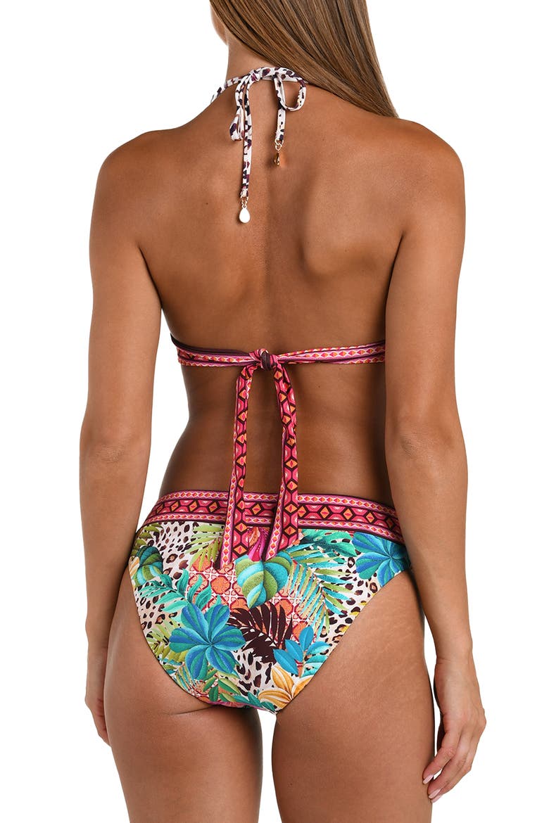 Paradise Heat Reversible Halter Bikini Top, Alternate, color, MULTI