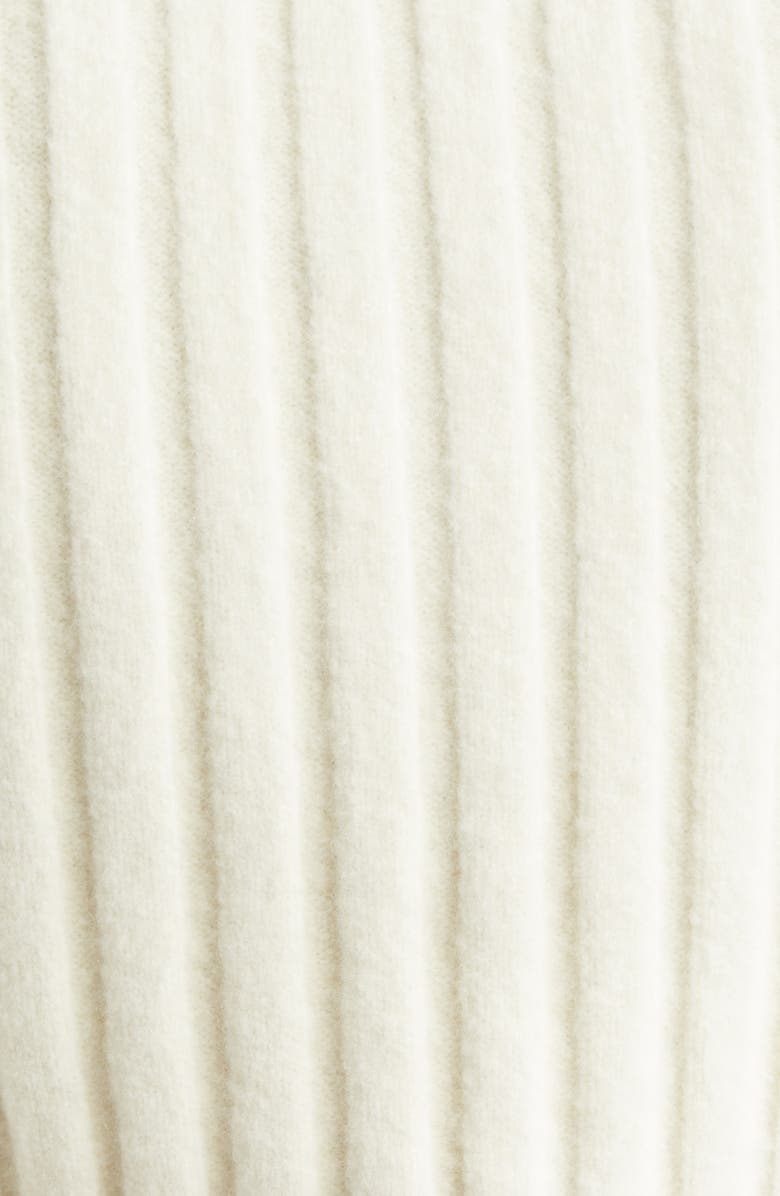 Proenza Schouler Haven Merino Wool & Cashmere Blend Rib Turtleneck Sweater, Alternate, color, Bone