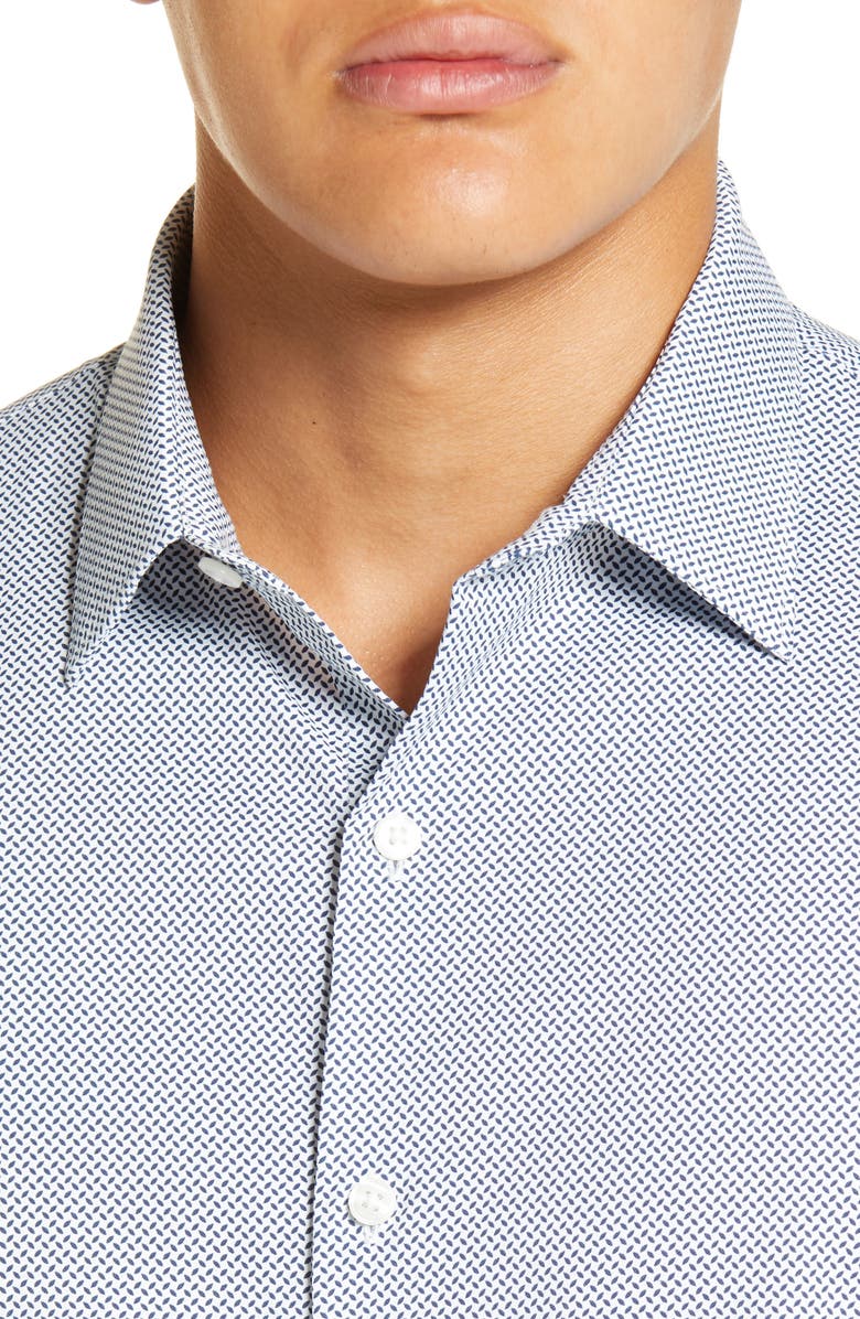 Bonobos Slim Fit Print Stretch Button-Up Shirt, Alternate, color,