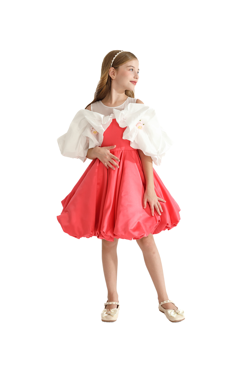 Tulleen Isadora Dress, Alternate, color, Red
