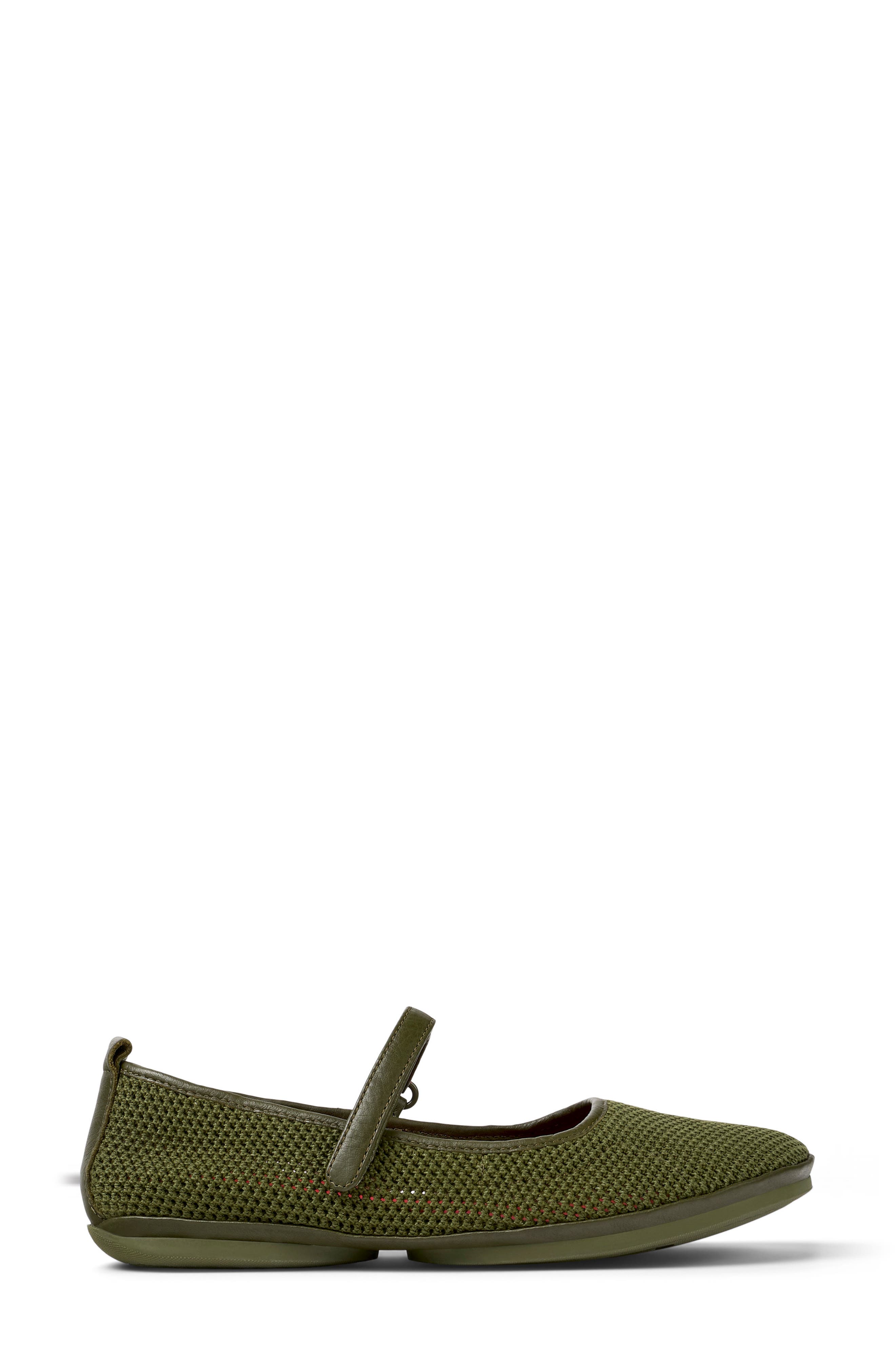 Right Nina Mary Jane Flat, Alternate, color, MEDIUM GREEN