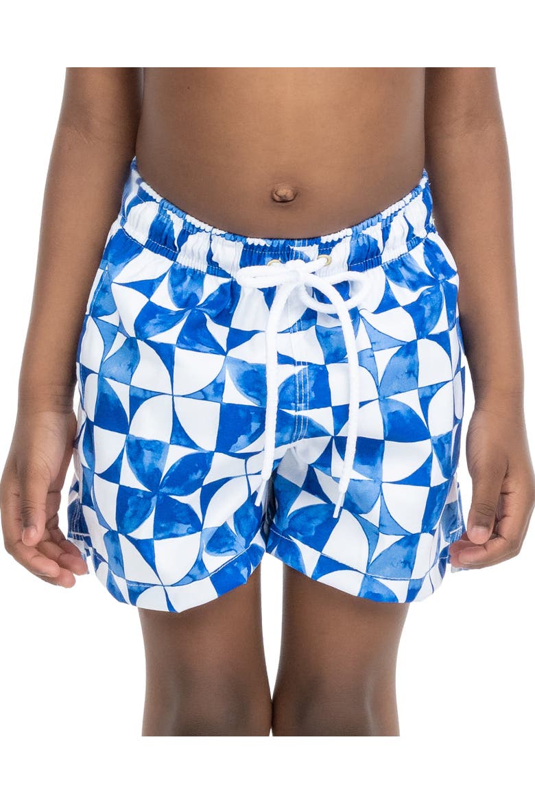 The Greece - Boys Swim Trunks UPF 50+, Alternate, color, Blue