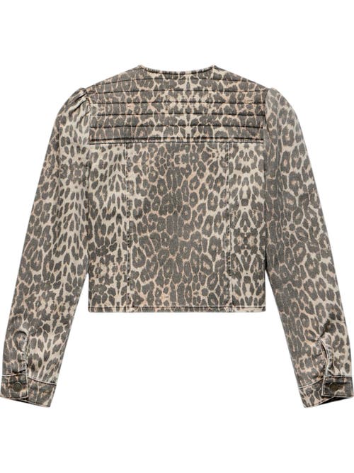 Shop Mint Velvet Leopard Print Denim Jacket