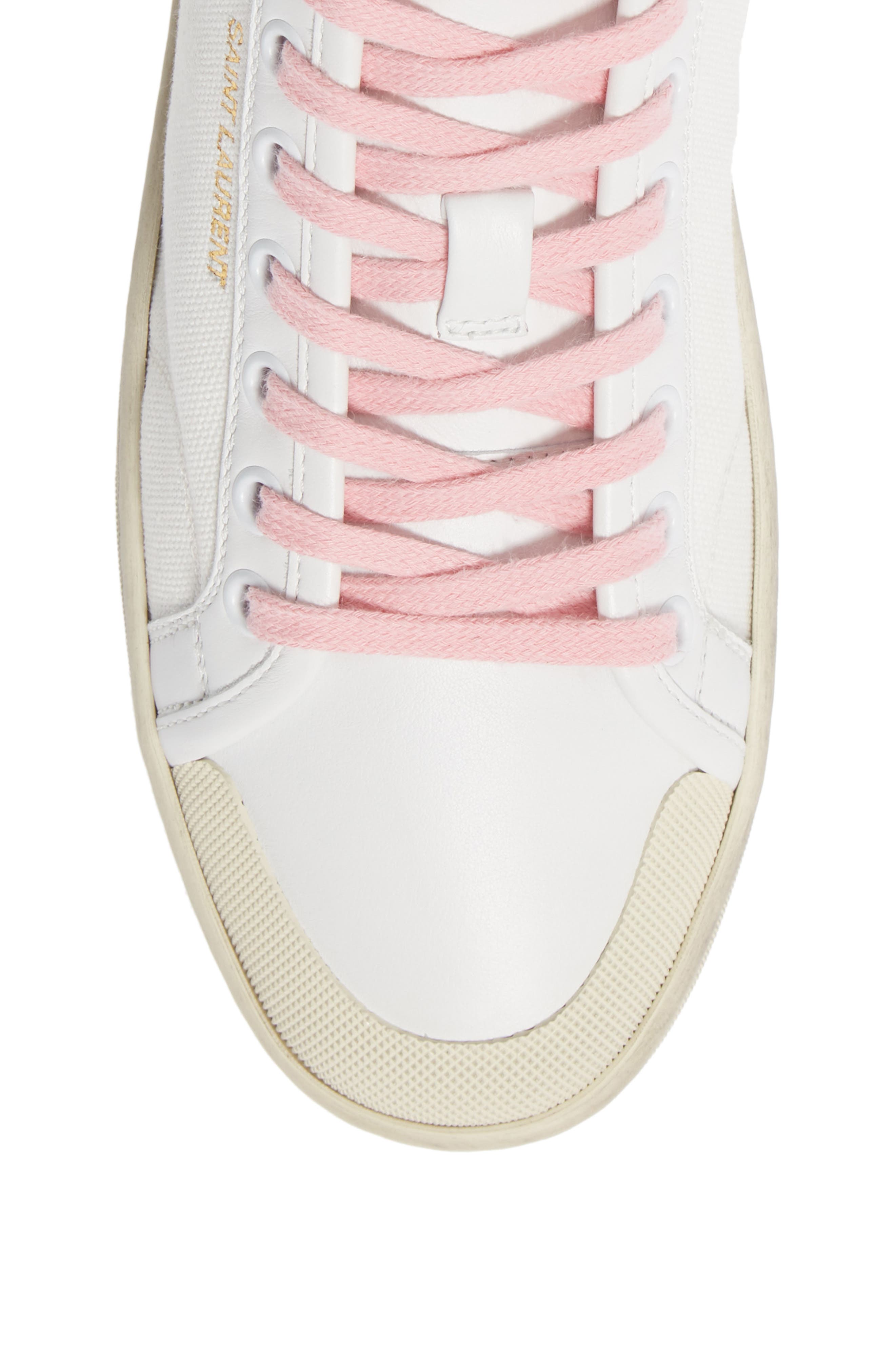Saint Laurent SL/39 Organic Cotton Sneaker, Alternate, color, 