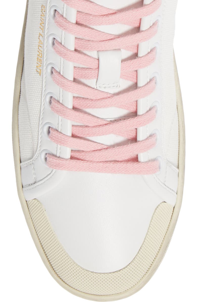 Saint Laurent SL/39 Organic Cotton Sneaker, Alternate, color,