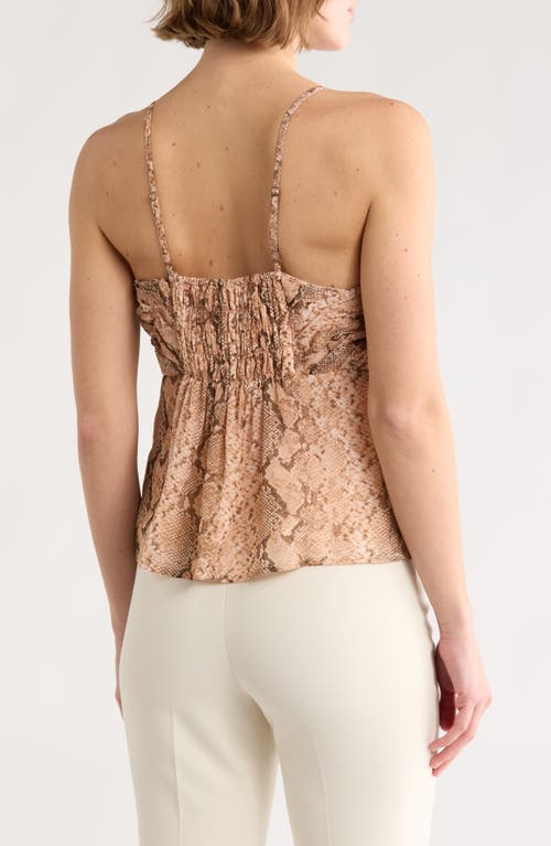 Robert Rodriguez Vickie Shirred Camisole In Neutral