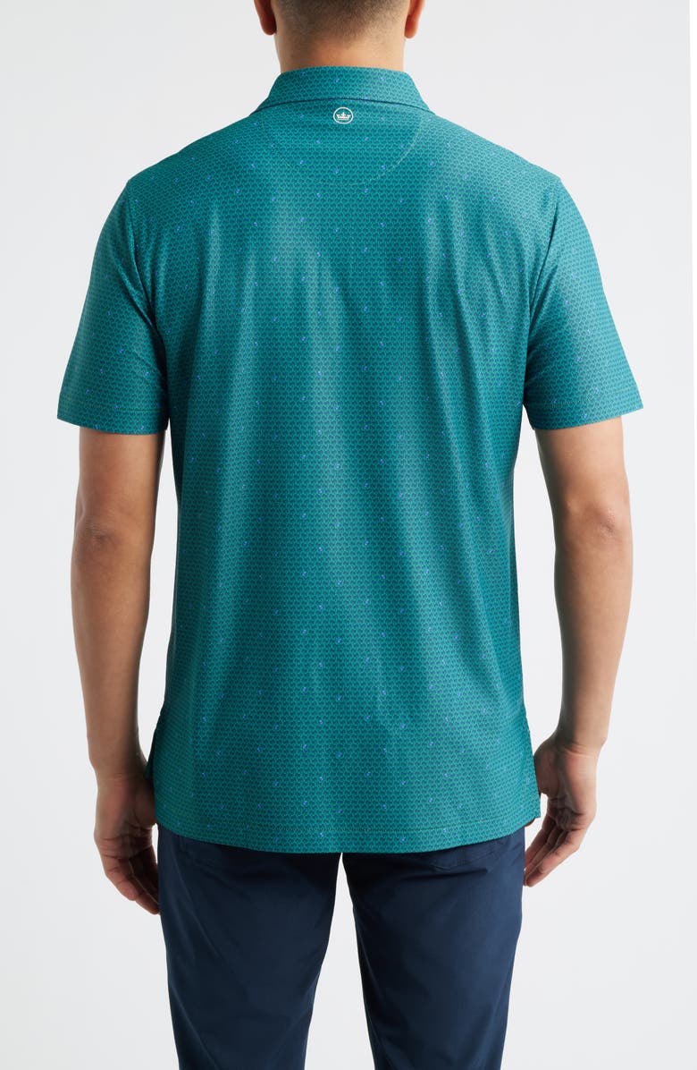 Peter Millar Island Rays Performance Mesh Polo, Alternate, color, Snow Pea