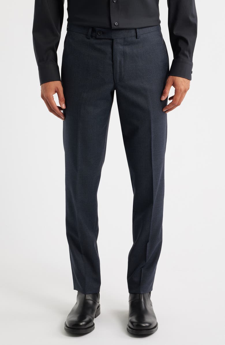 AllSaints Ross Slim Fit Solid Wool Suit, Alternate, color, Navy