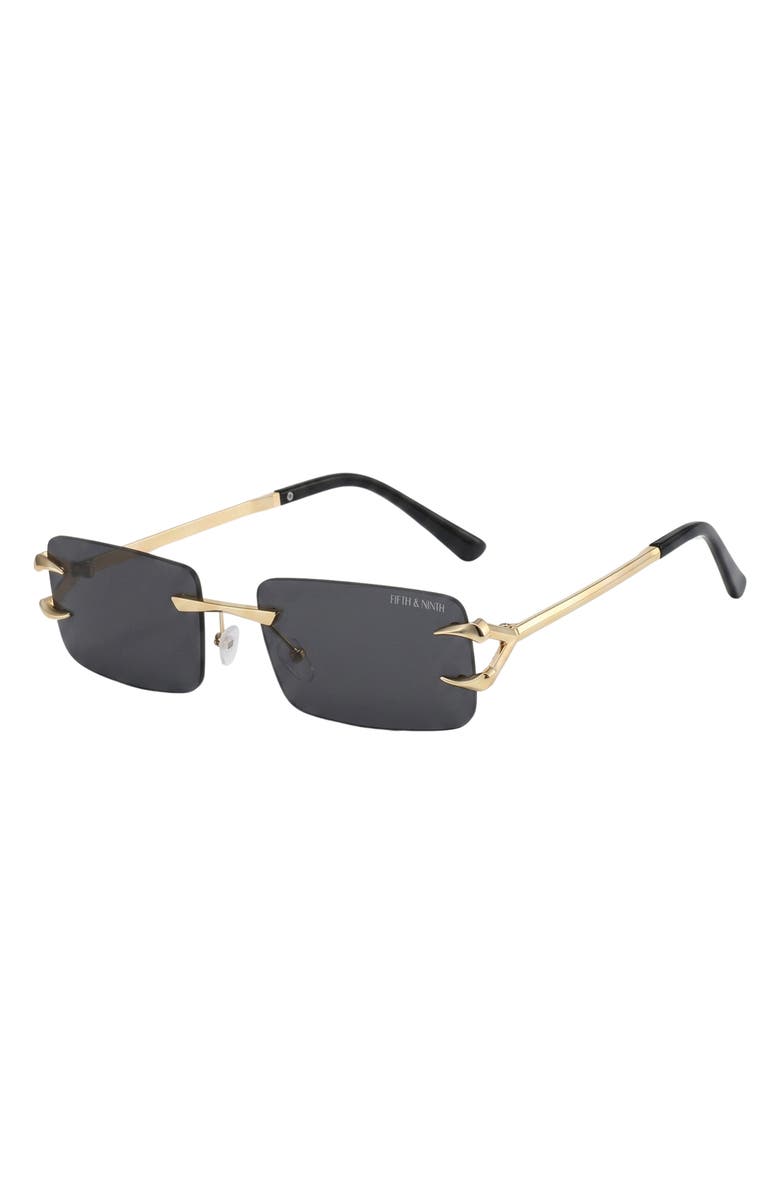 Fifth & Ninth Voss 58mm Rectangular Sunglasses, Alternate, color,