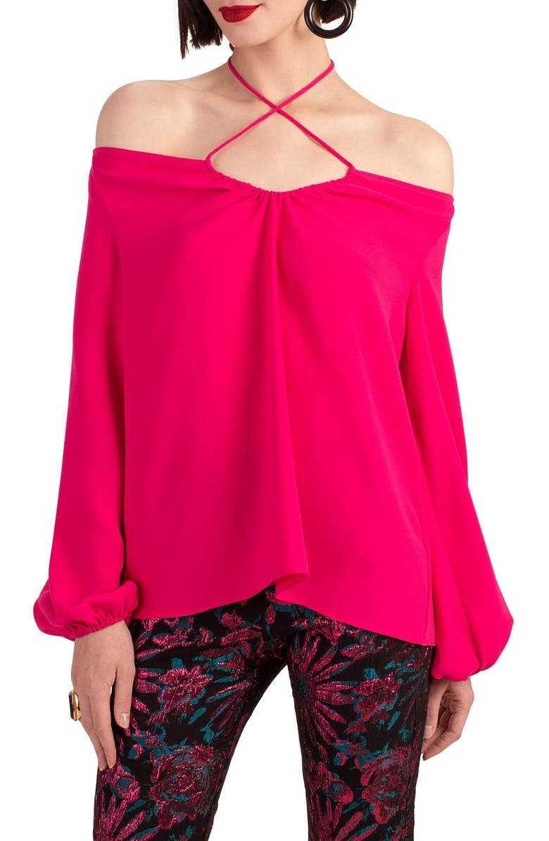 Trina Turk Hydra Top, Main, color, Aurora Pink