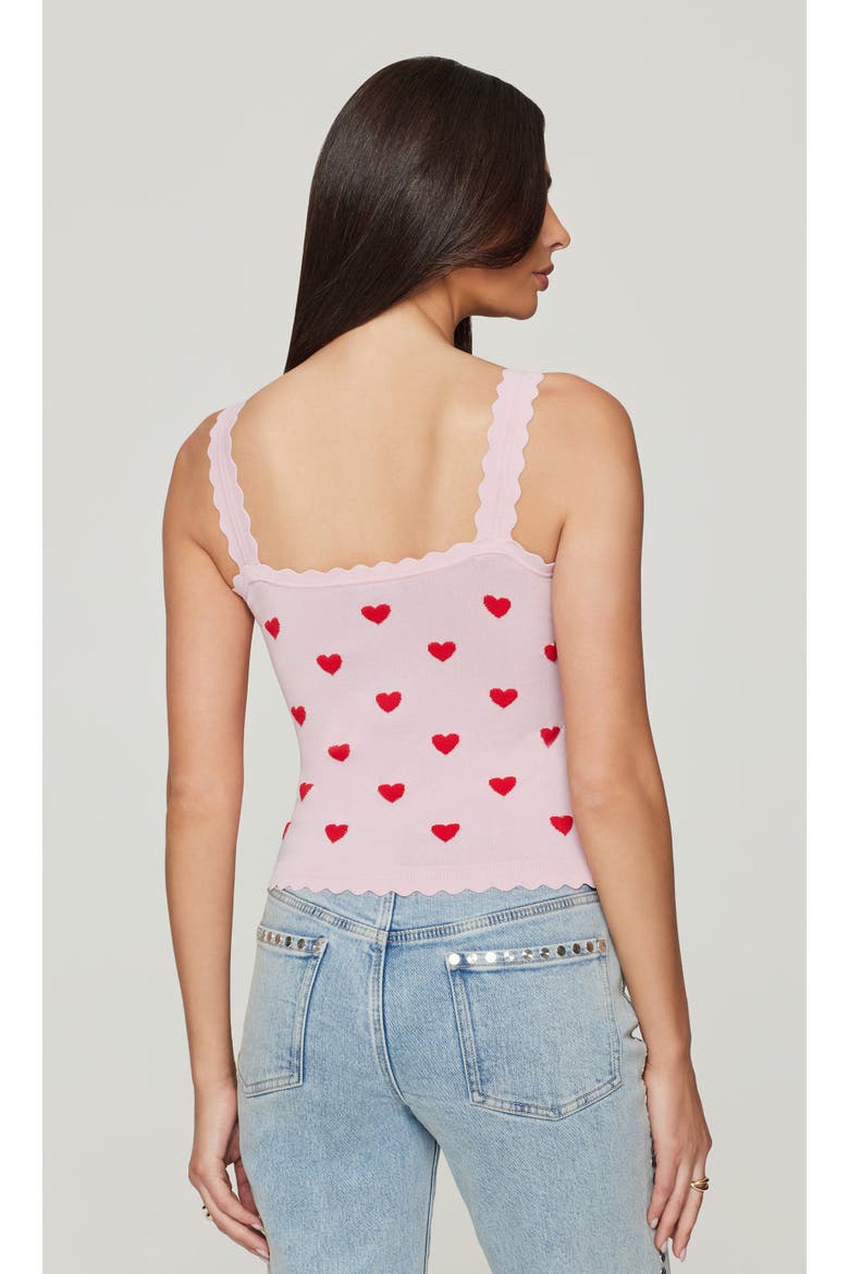 Lottie Hearts Intarsia Strap Tank, Alternate, color, pink