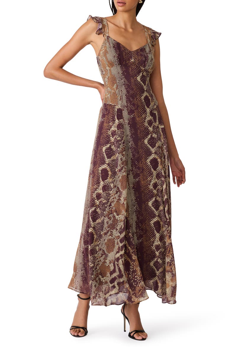 Estela Maxi Dress, Main, color, BRONZE