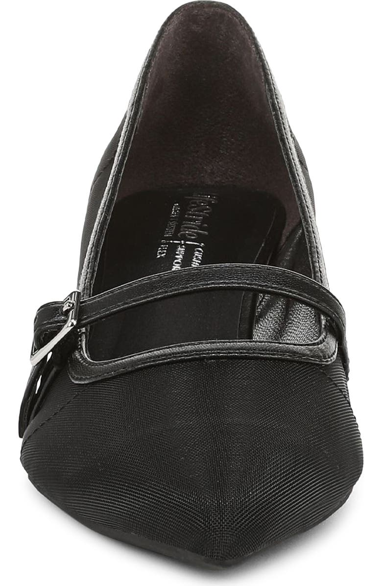 LifeStride Madelyn Mary Jane Pointed Toe Kitten Heel Pump, Alternate, color, Black