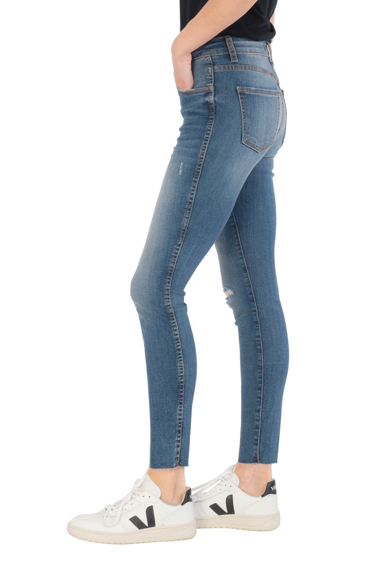Donna Fab Ab Exposed Button Ripped Ankle Skinny Jeans, Alternate, color, NOTABLE