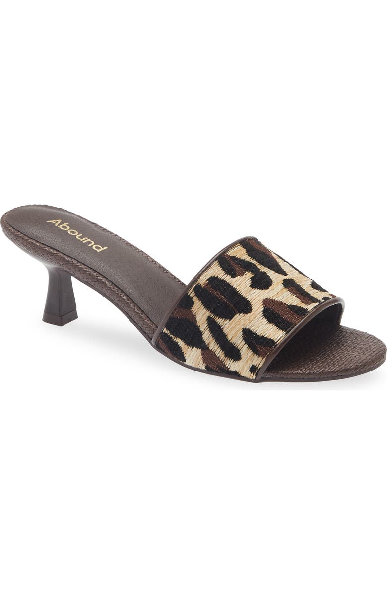 Abound Audrina Kitten Heel Sandal, Main, color, Tan Leopard
