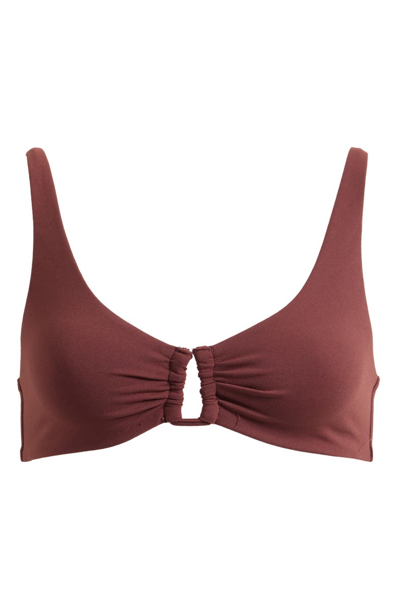 Free People Ahead Of The Curve Scoop Bralette, Alternate, color, Bittersweet