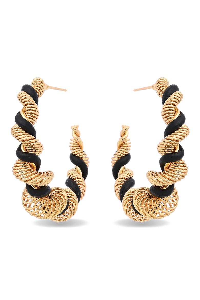Cassandra Hoop Earrings, Alternate, color, GOLD