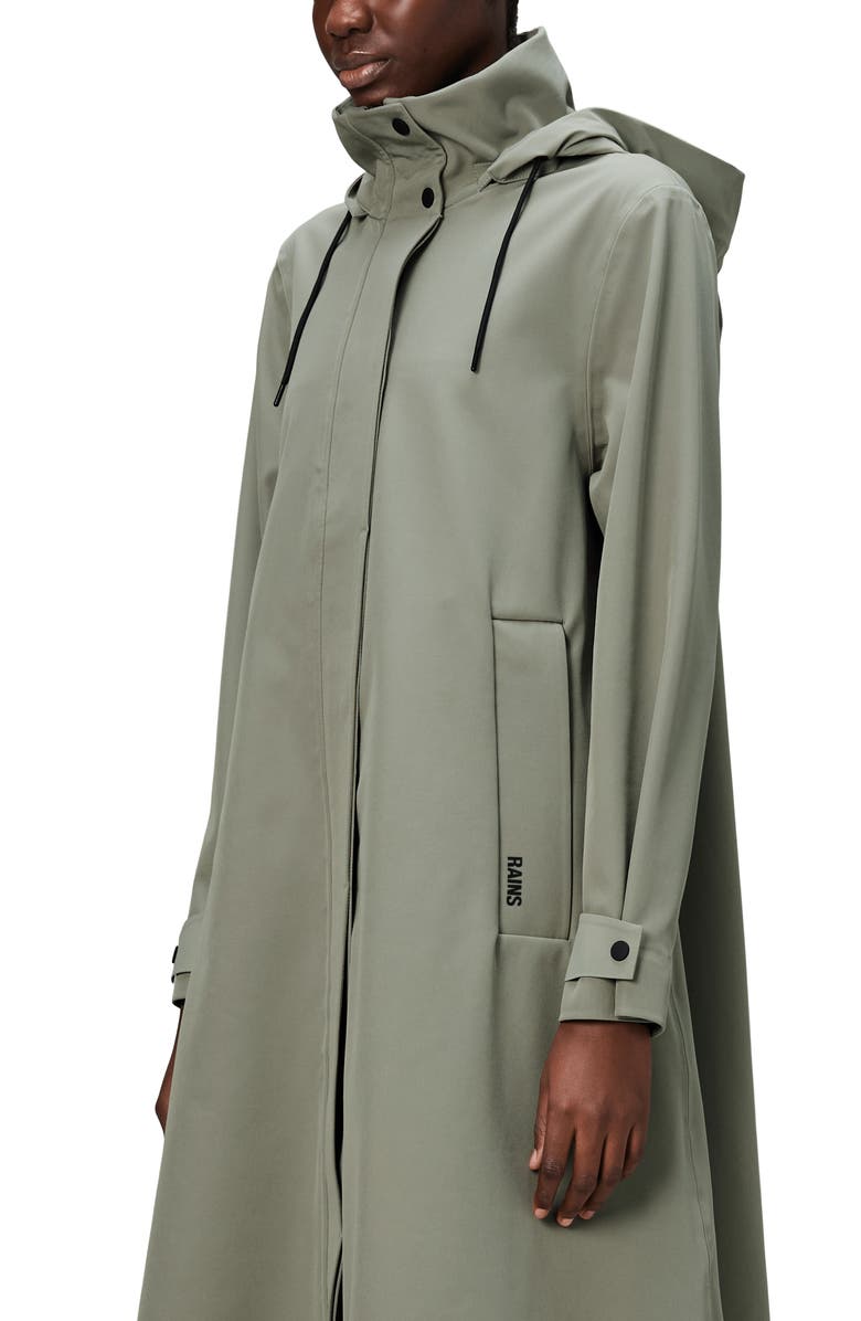 Rains Suva Vision Softshell A-Line Jacket, Alternate, color, Drift