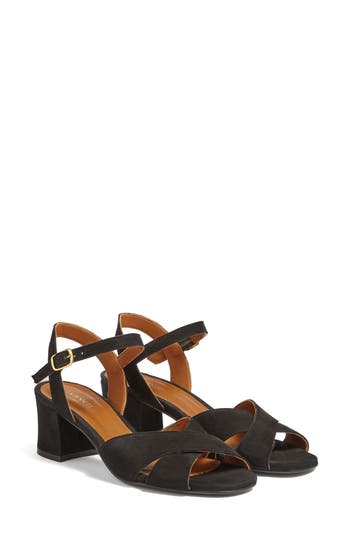 Lk Bennett Alba Cross Front Sandal In Black