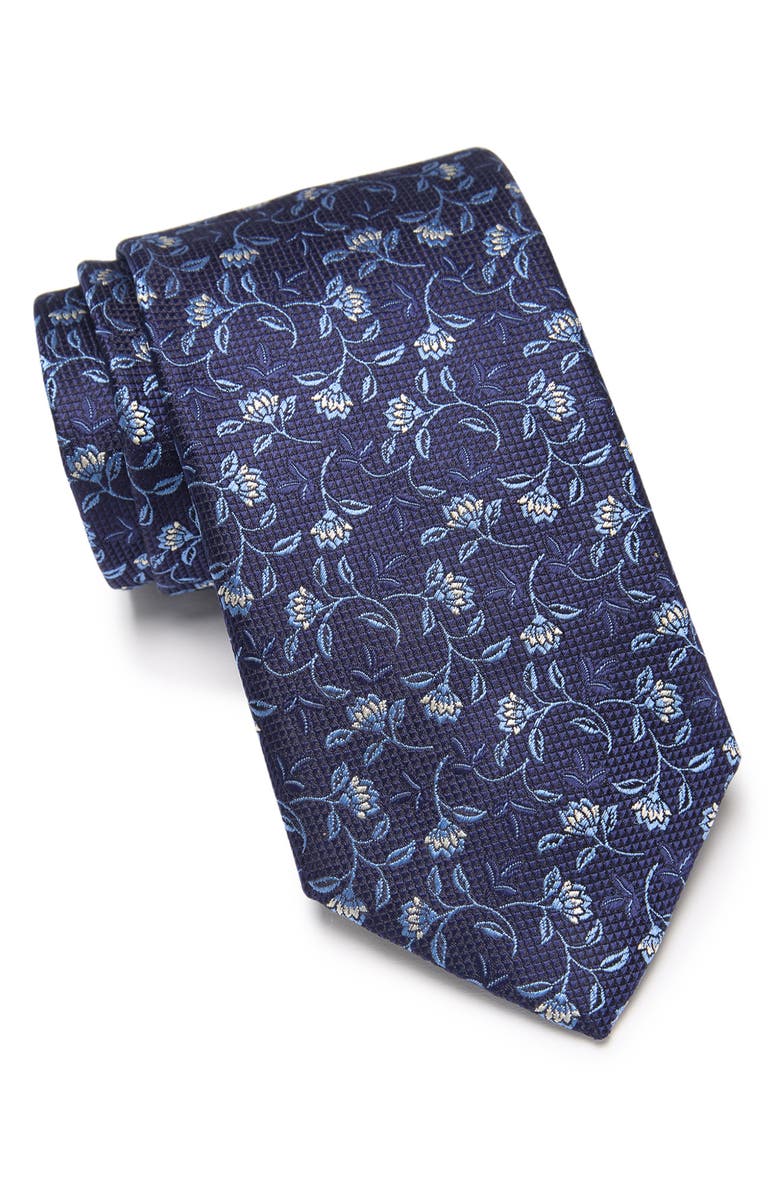 Canali Floral Silk Tie, Main, color,