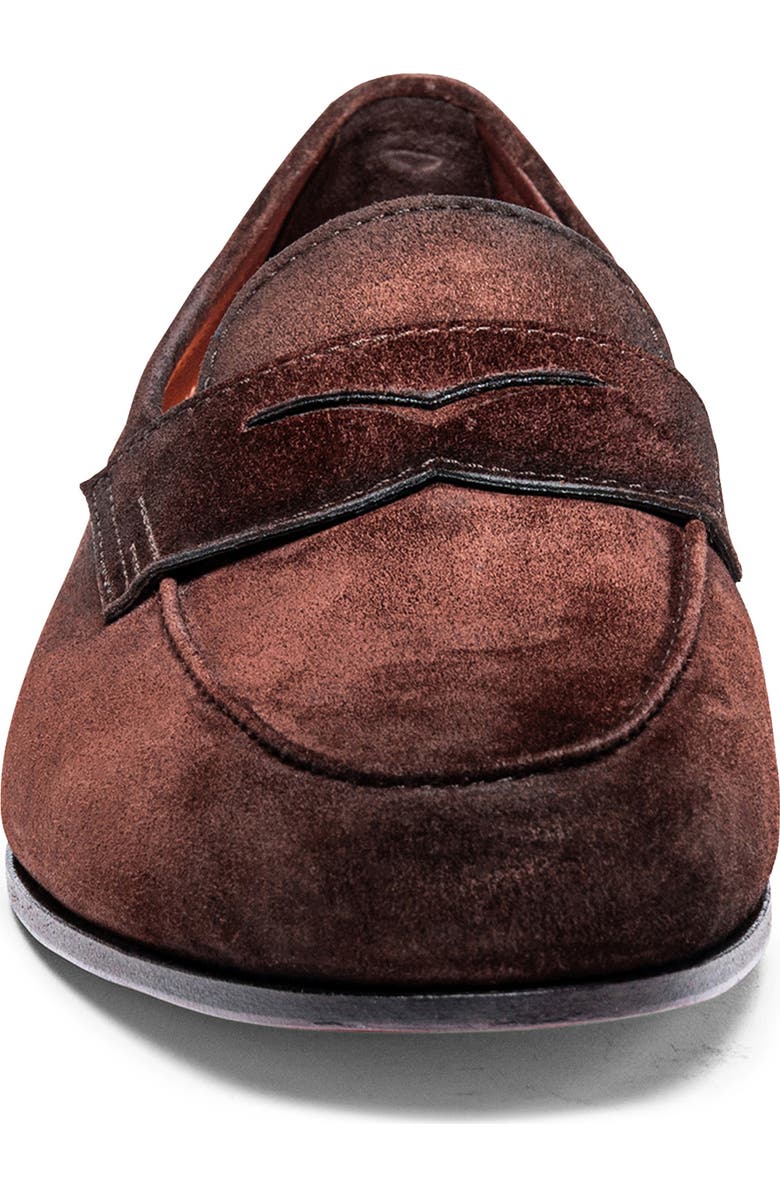 Santoni Carlos Penny Loafer, Alternate, color, Brown-S26
