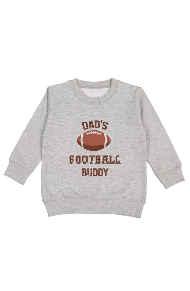 Sweet Wink Dad's Football Buddy Sweatshirt, Main, color, Grey