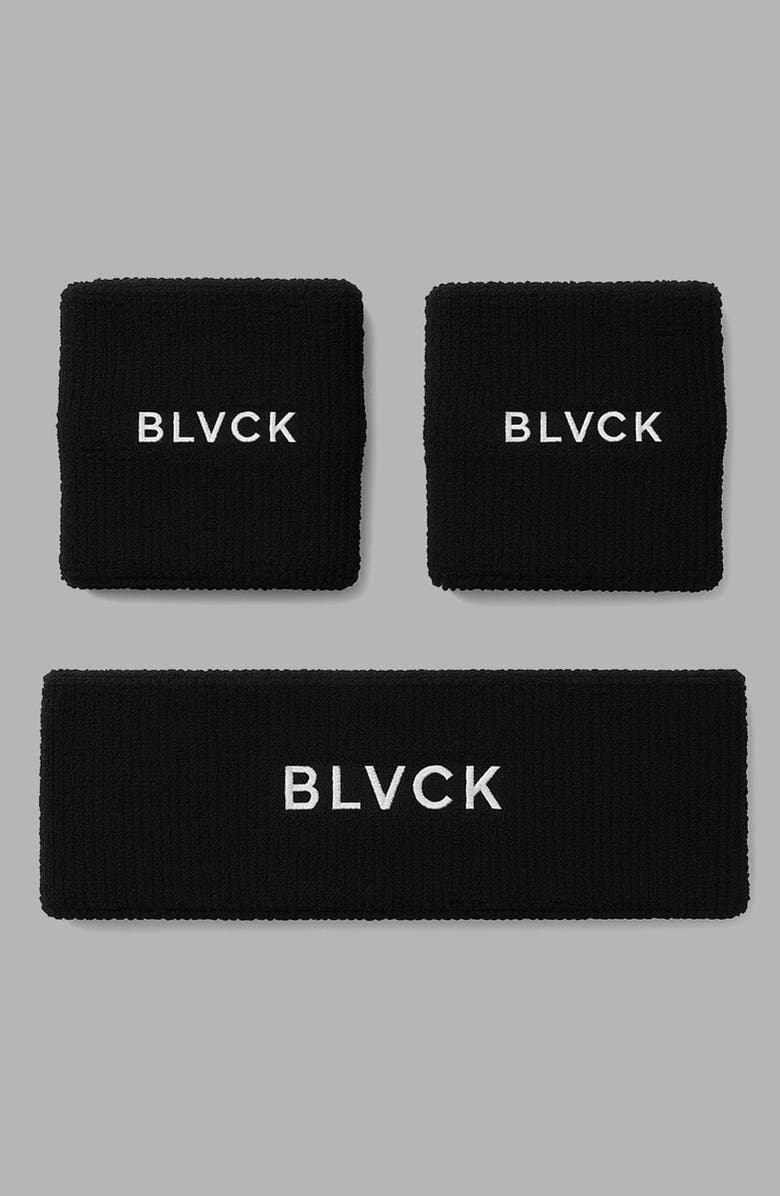 Blvck Sweatband Set, Main, color, Black