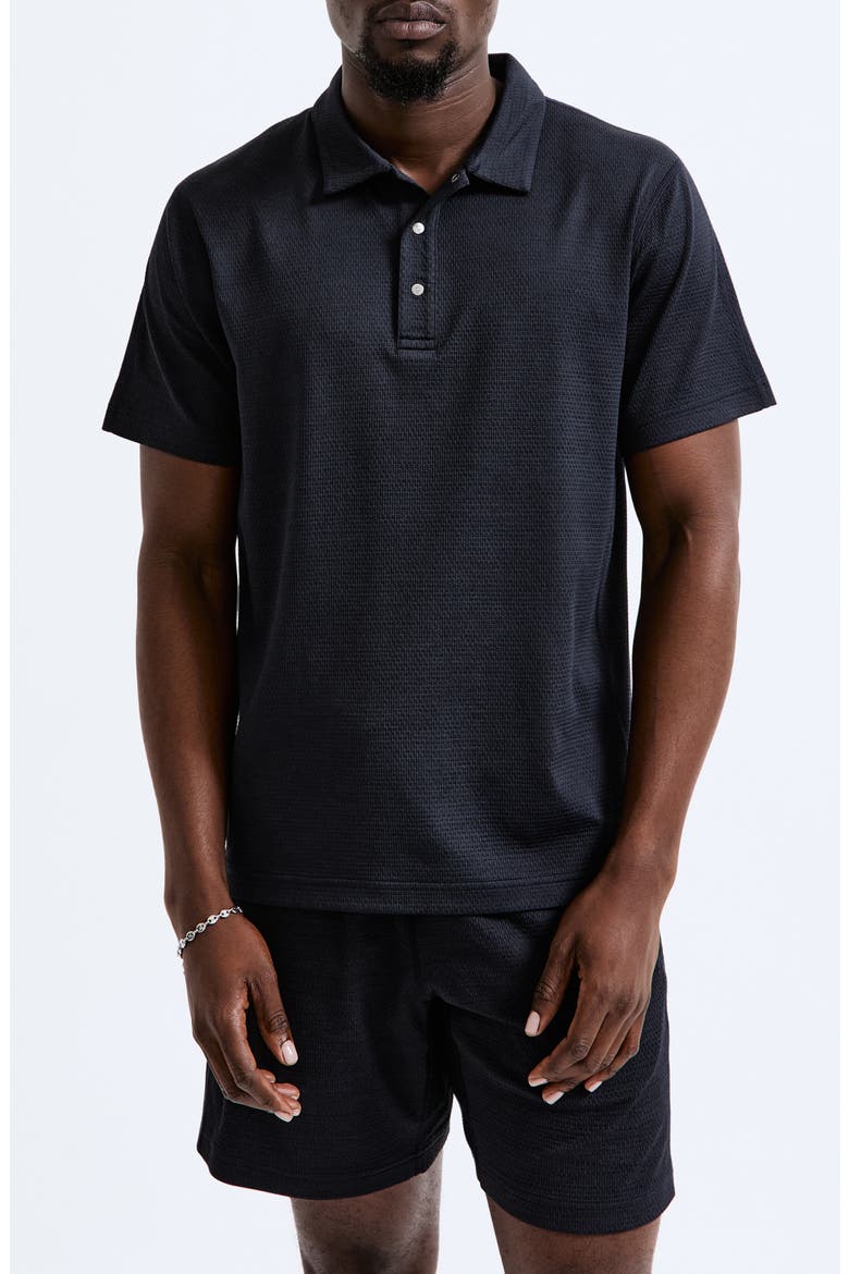 Solotex® Mesh Tiebreak Polo, Main, color, NAVY