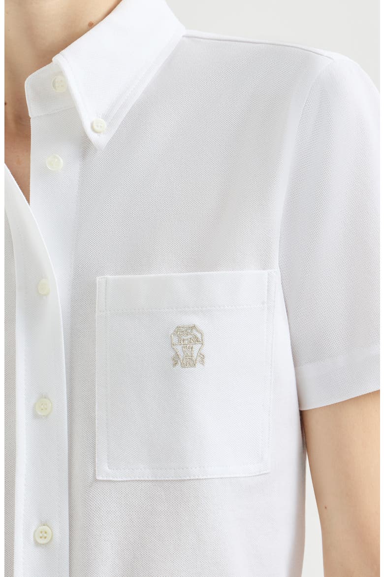 Short sleeve shirt, Alternate, color, White