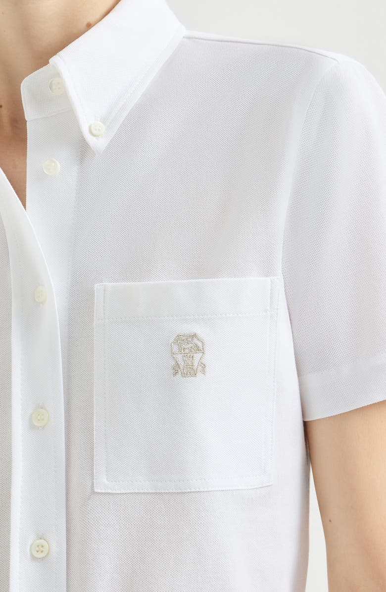 Brunello Cucinelli Short sleeve shirt, Alternate, color, White