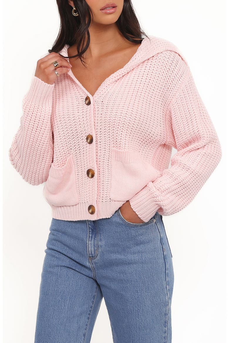 Amelia Sailor Collar Cardigan, Main, color, PINK