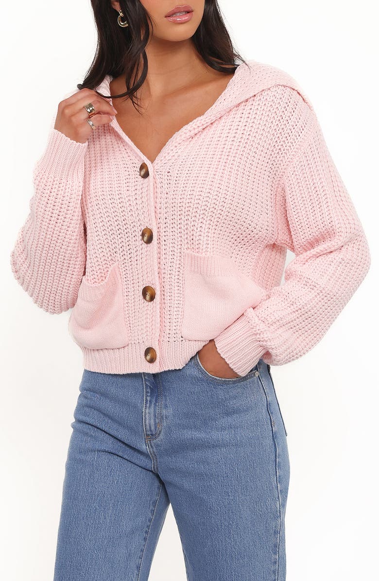 Petal & Pup Amelia Sailor Collar Cardigan, Main, color, Pink