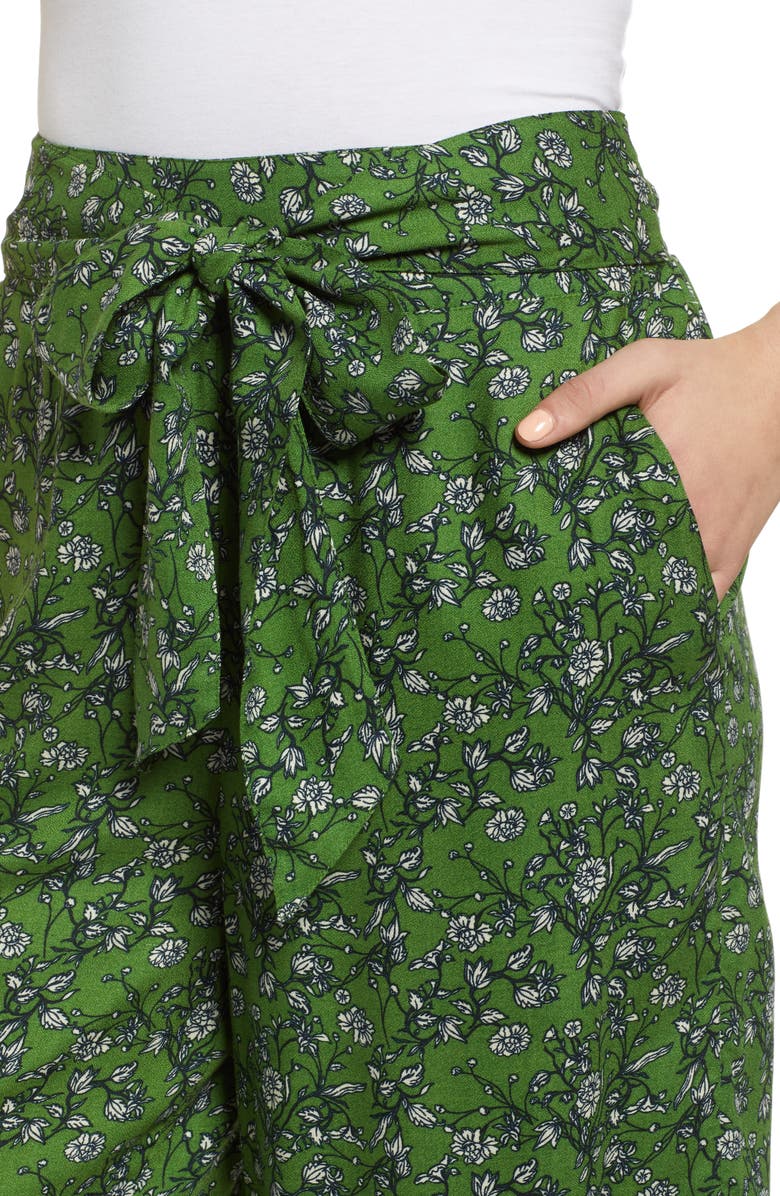 Hinge Print Wide Leg Crop Pants, Alternate, color,