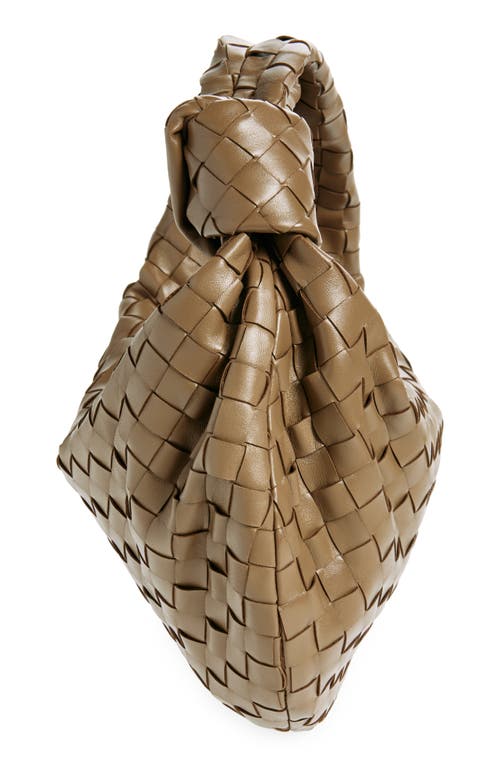 Bottega Veneta Teen Jodie Intrecciato Leather Hobo In Pinecone Gold