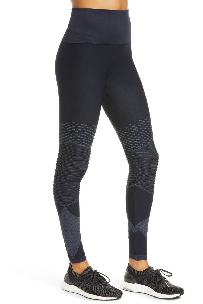 SPANX Look at Me Now Seamless Moto Leggings, Alternate, color, INDIGO SKY