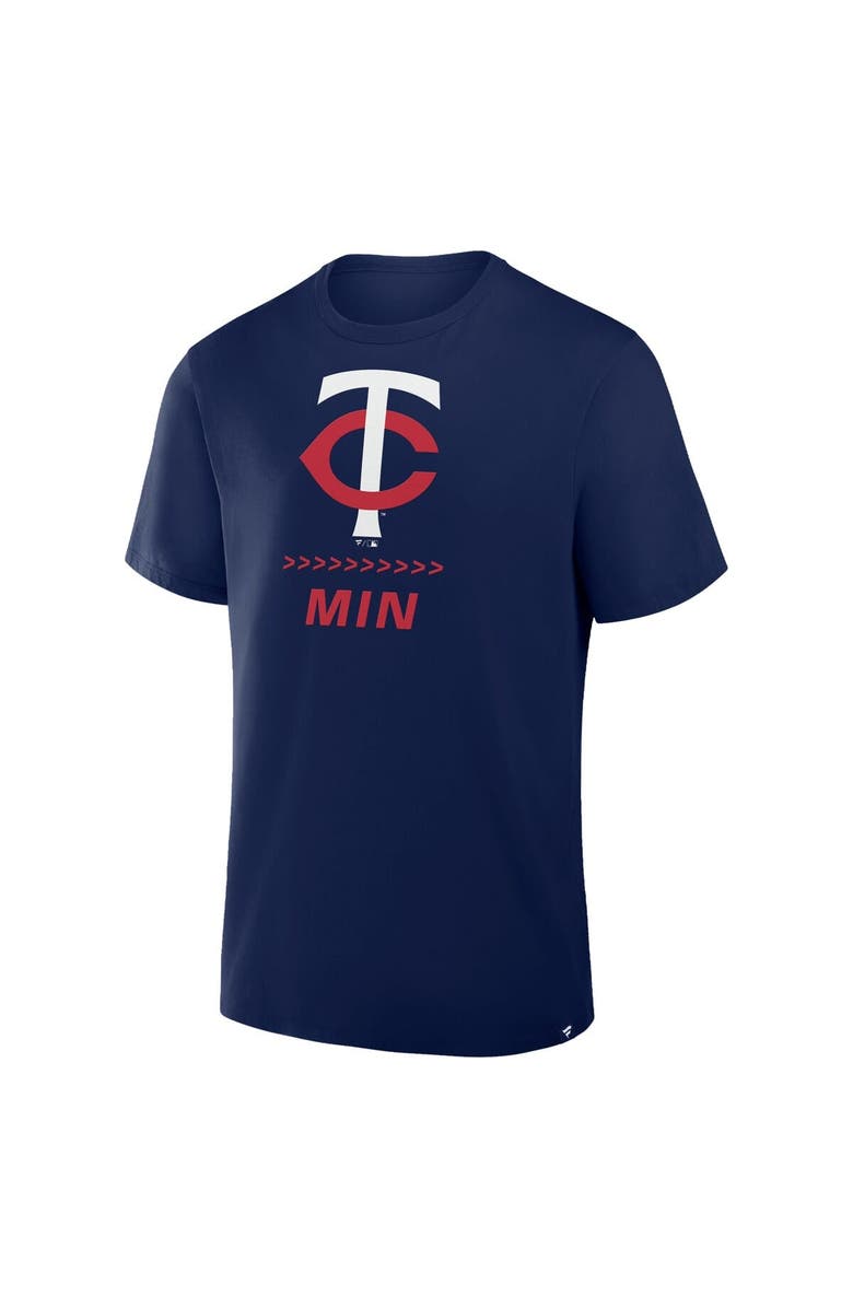 FANATICS Men's Fanatics Navy Minnesota Twins Clubhouse Legacy Side Swipe T-Shirt, Alternate, color, Navy