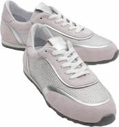 Forever & Always Shoes Bonia Rhinestone Suede Leather Sneakers